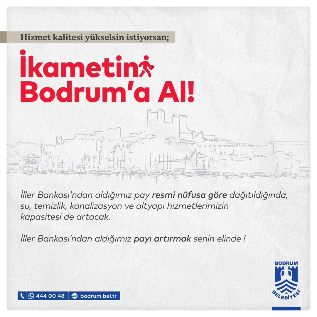Başkan Mandalinci’den “İkametini Bodrum’a al!” Çağrısı