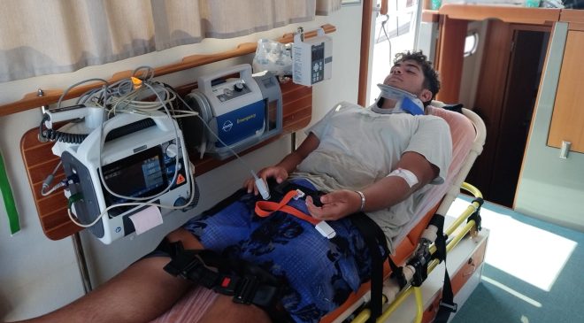 Bodrum’da Tekne Personeline Tıbbi Tahliye