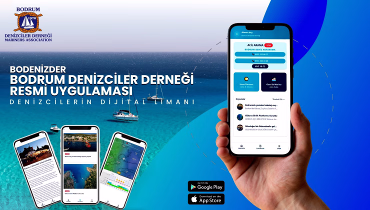 Bodrum denizciler derneği, denizcilere dijital liman mobil aplikasyonu kullanıma açtı 1