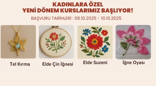 MİLAS BELEDİYESİ’NİN KURSLARI İÇİN 6 -10 Ekim KAYITLAR BAŞLIYOR