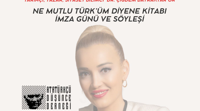 Dr. Çiğdem Bayraktar Ör , ADD Bodrum Şubesinin Düzenlediği Etkinlikte  Okurlarıyla Buluşuyor