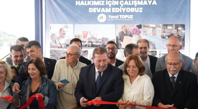 MİLAS,BOĞAZİÇİ MAHALLESİ’NDE SOSYAL ALAN TÖRENLE AÇILDI 