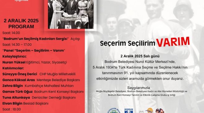 Türk Kadınına Seçme ve Seçilme Hakkı’nın Tanınmasının 91. Yılına Özel Program