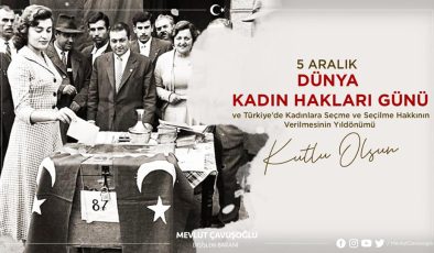 “türk kadınına seçme ve seçilme hakkının 91. Yılı: çare eşitlikte, çare eşit temsilde! ”