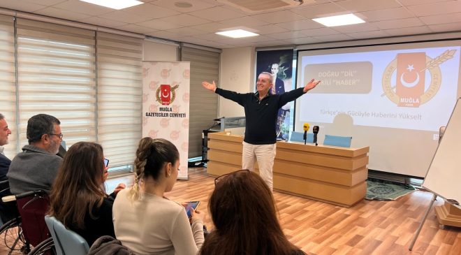 MURAT CAN CANBAY’DAN MUĞLA BASININA “DOĞRU DİL, ETKİLİ HABER” SEMİNERİ