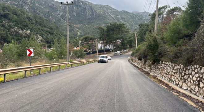 Muğla Büyükşehir, İçmeler–Asparan–Turunç Yol Ayrımını Yeniledi