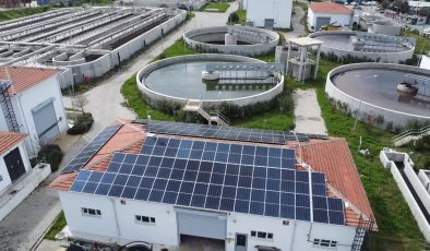 Bodrum turgutreis muski atıksu arıtma tesisi’nin çatısına kurulan güneş enerjisi sistemi devreye alındı