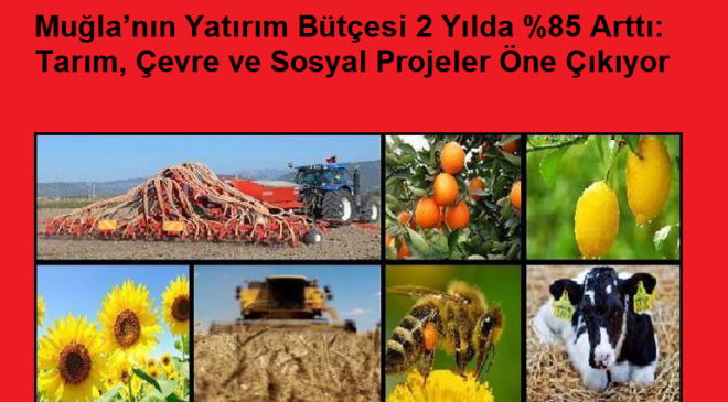 Muğla’nın Yatırım Bütçesi 2 Yılda %85 Arttı: Tarım, Çevre ve Sosyal Projeler Öne Çıkıyor