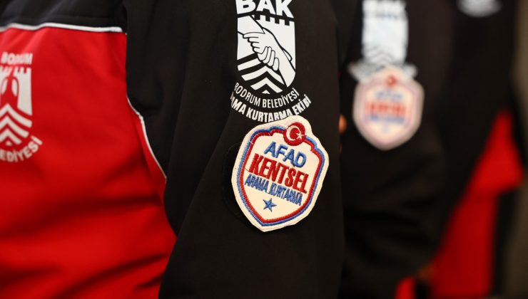 Bodrum belediyesi bak ekibine afad akreditasyon(3 yıl geçerli) arması