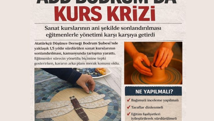 Add bodrum’da tartışmalı karar: sanat kursları sonlandırıldı, eğitmenler tepkili