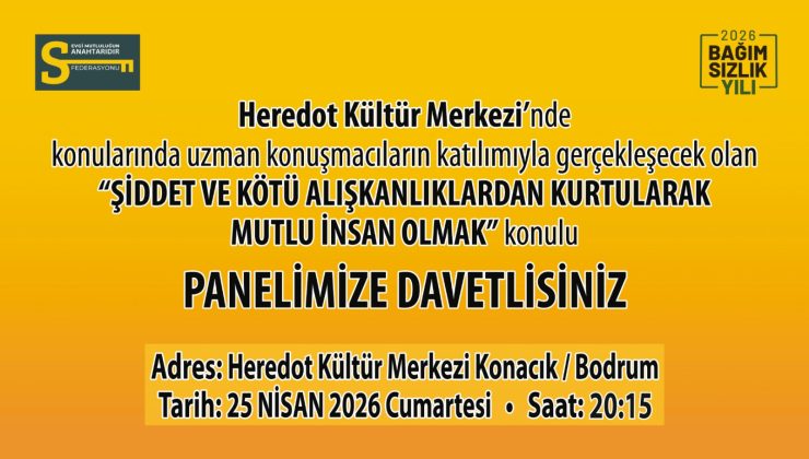 Bodrum Mutlu İnsan Paneli 2026 Başlıyor
