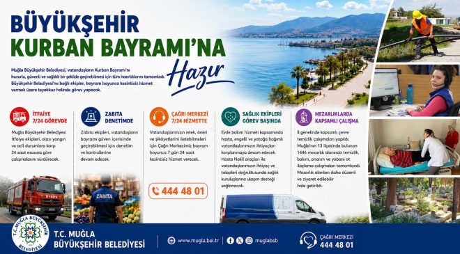 Muğla Büyükşehir Belediyesi Kurban Bayramı Hazırlıklarını Tamamladı