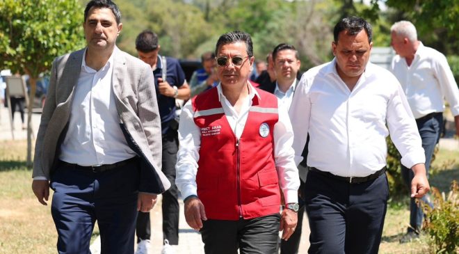 Muğla Büyükşehir Belediye Başkanı Ahmet Aras, Dalaman ve Ortaca’daki Yatırımları Yerinde İnceledi