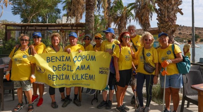 Dünya temizlik günü’nde(20 eylül) bodrum,gümbet sahili temizlendi