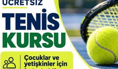 Bodrum’da ücretsiz tenis kursu başlıyor